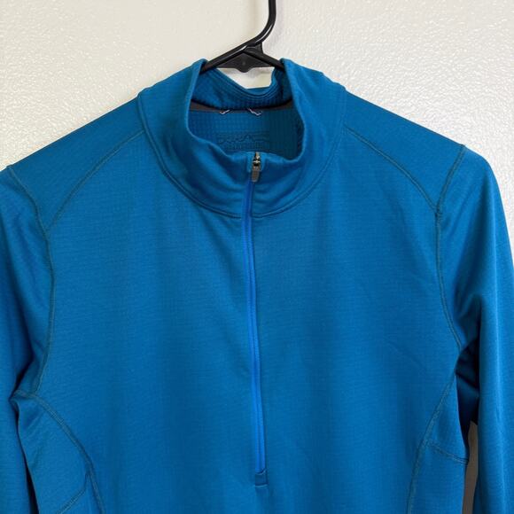 Patagonia Capilene Midweight 1/4 Zip Pullover Womens Medium Blue Long Sleeve * - Picture 3 of 11